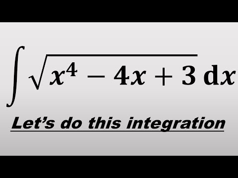Integration of an quartic polynomial under square root (Mathematics in an easy way)
