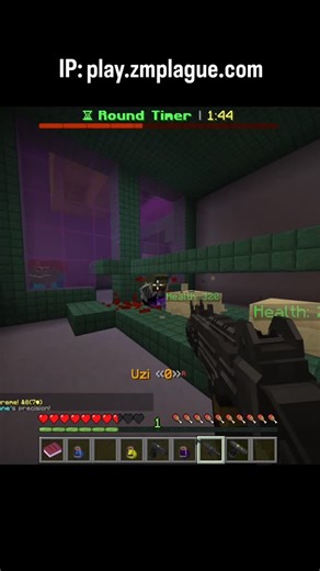 mc.zombie.server on Instagram: "This isn’t normal Minecraft. One team survives. One team infects. Humans fortify stash spots, place sandbags and lasermines, and hold the line until the timer ends. Zombies rush, break defenses, and spread the infection. Jetpacks, boss rounds, bot zombies, and leaderboards make every round different. Even solo players can grind and rise to the top. #minecraft #minecraftserver #minecraftsurvival #minecraftgaming #minecraftcommunity"