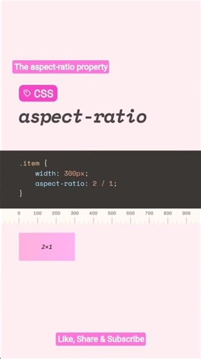 📊 Aspect Ratio Property #css #html #javascript #webdevelopment #webdesign #property #how #tutorial