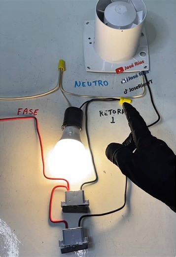 Como separar un Extractor de una Lámpara #joserios #electricidad #conexioneselectricas #aprenderelectricidad #electricista