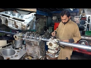 Fiat Tractor 3 Cylinder Engine Main Line Repair | Block Boring | Full Engine Rebuild
