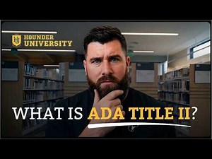The Only ADA Title II Video You Need To Watch