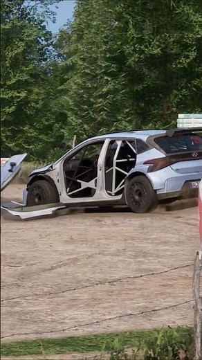 Así se rompen los coches en Assetto Corsa Rally #shorts