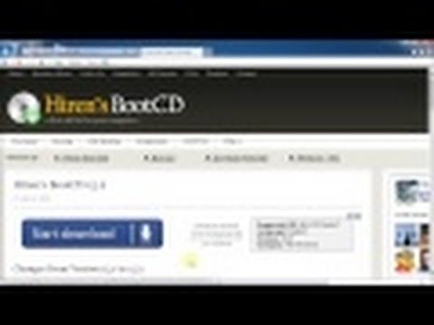 How To Reset A Windows Password Using Hiren's BootCD On A USB Flash Drive