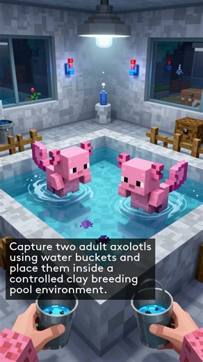 HOW TO GET THE RAREST BLUE AXOLOTL IN MINECRAFT FAST