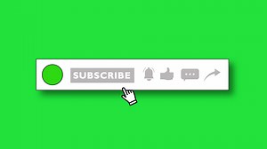 Download Animated Like, subscribe, get notification button, lower third Green screen background. 4k Animation, motion graphics. for free