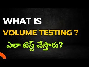 What is Volume Testing in Performance Testing? | Volume testing with Example | @techagent2.0