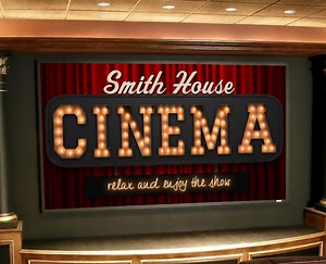 CINEMA Personalised Sign for Displaying on a Projector/tv (4) - Digital Download - Etsy