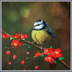 35K views · 955 reactions | Plum Blossoms Acrylic Painting Color used : Burnt sienna, Phthalo green, Yellow ochre, Black, White, Red Canvas : 20cm x 20cm IG : @eldrawingarts #acrylicpainting #artist #artwork #art #painting #eldrawingarts #springpainting | El Drawing Arts | Facebook