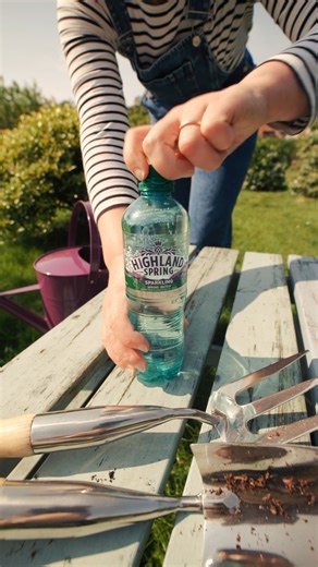 Highland Spring Official on Instagram: "When watering your garden, don't forget to water yourself! 👩‍🌾 Get a bubbly-boost with Highland Spring Sparkling Water for the perfect afternoon pick-me-up. #HighlandSpring #SparklingWater #BubblyBoost"