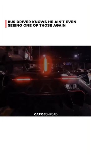Cars35 | OnRoad on Instagram: "Some moments are too rare to ignore. In this reel, a bus driver spots a Lamborghini Aventador on the road and does something most people would only think about. He stops the bus right there, pulls out his phone, and captures the car passing by with pure excitement on his face. It is a small but relatable reaction. For someone who spends every day driving the same route, seeing a hypercar like that is a once in a lifetime moment. No showroom, no car meet, just a sur