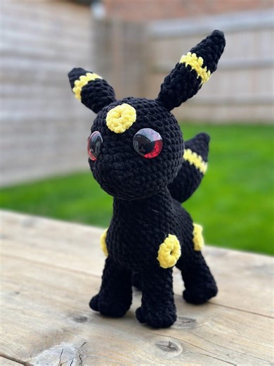 Handmade Umbreon Amigurumi - Etsy UK