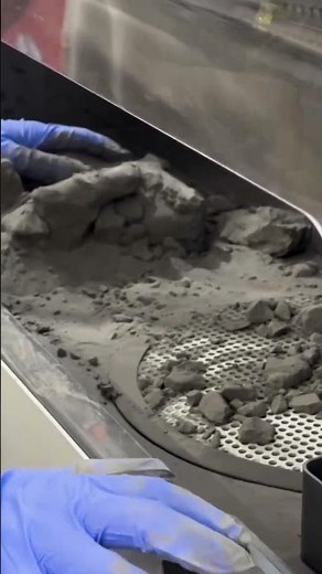 Sorting through an SLS 3D Print Build