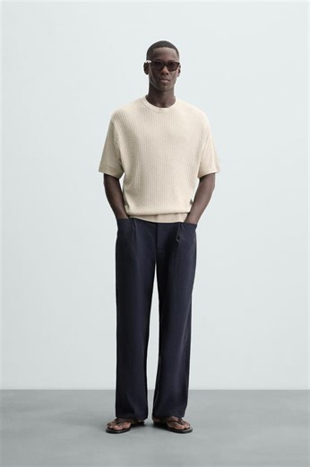 JACQUARD KNIT T-SHIRT