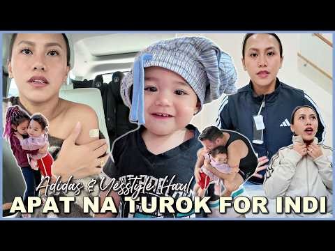 ANG TIBAY NI INDI! APAT NA TUROK GRABE! ADIDAS & YESSTYLE HAUL ❤️ | rhazevlogs