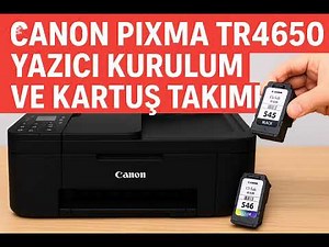 CANON PİXMA TR4650 KURULUM VE KARTUŞ TAKIMI #canonyazıcı