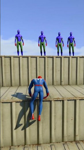 الرجل العنكبوت انقاذ باتمان معركة الابطال GTA 5 Ep 284 #shorts