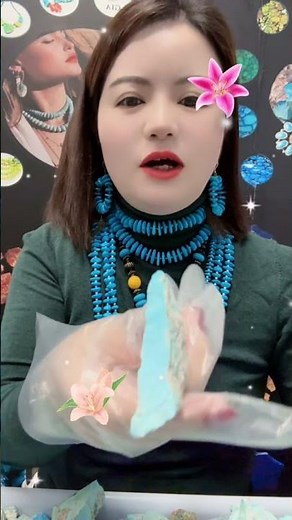 20251031-05 Turquoise Cabochons: Natural Palette Material on Fingertips