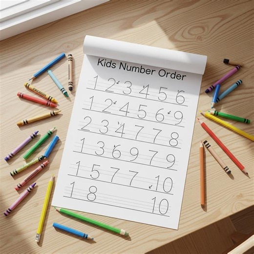 Number Tracing Worksheets 1-10 Printable | Preschool Math Activities | Kindergarten Counting Practice | Pre K Worksheets PDF - Etsy