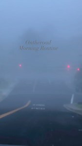 #ontheroad#morningroutine#fog#work#foggy#photography#videography#drive#driving#cars#lights#routine#city#citylife# | Catalina R Canta