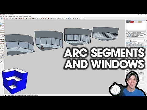 USING ARC SEGMENTS to Create Windows in SketchUp