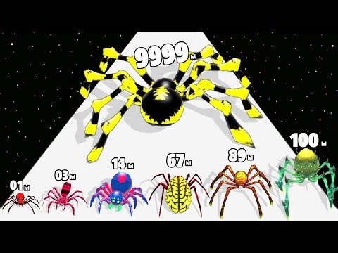 Insect Spider Evolution Run - Level Up Insect Spider Max Level Gameplay (New Update)
