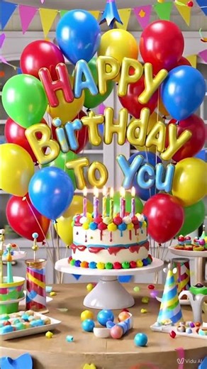 🎈🌈 A Tiny Birthday Surprise! 🎂💛#birthdayshorts #song