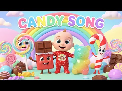 Candy Song 🍭 | Colors Candy Song for Kids | Nursery Rhymes