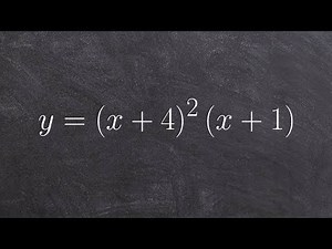 Learn how to sketch the graph of a polynomial given factored form using multiplicity