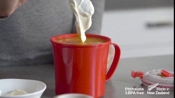 Sistema Microwave Soup Mug with Lid and Steam Release Vent