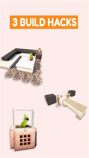 3 Genius Minecraft Builds In 60 Seconds #minecraft #buildhacks #shorts #minecraftshorts #buildideas