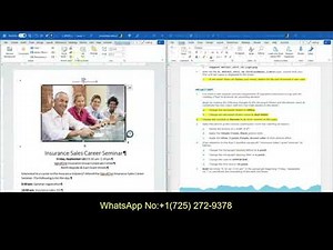 Shelly Cashman Word 2019 | Module 1: SAM Project 1b SignalOne Insurance Group