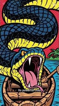Monstrous python strikes from the depths…#facts #shorts #history