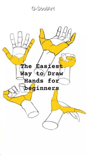 How to Structure Anime Hands Easily! ✍️🔥 | Drawing for Beginners #shorts #clipstudiopaint