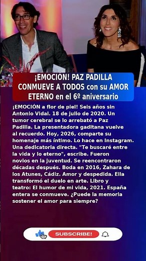💔Paz Padilla (56) MENSAJE CONMOVEDOR A SU MARIDO (2026) #UltimaHora #España