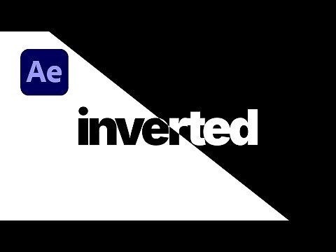 B&W "Invert Wipe" in After Effects - Switch Colours of Another Half