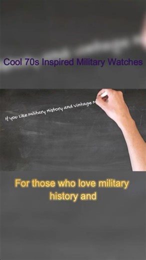 Cool 70s Inspired Military Watches #military #vintage #shorts