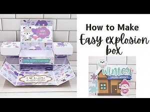 How to make an easy explosion box. no SVG!!