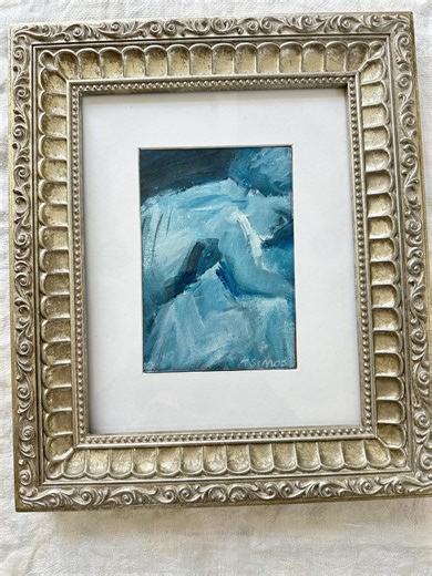 Boy Blue Acrylic Original Framed - Etsy