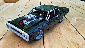 LEGO MOC-46611 Fully RC with 4-speed motorized gearbox Lego Technic Dom's Dodge Charger model 42111 with lights and some changes. (Technic 2020)
