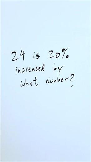 Percent algebra question