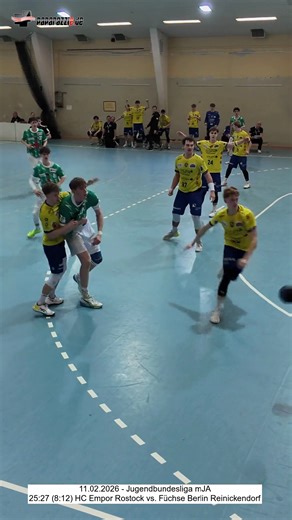 paparazzie.de on Instagram: "Handball - Jugendbundesliga mJA - 11.02.2026 25:27 (8:12) HC Empor Rostock vs. Füchse Berlin Reinickendorf Alle Bilder in 4K: https://paparazzie.de/s/6151_Handball_Jugendbundesliga_mJA_25:27_HC_Empor_Rostock_vs_Fuechse_Berlin_Reinickendorf.htm Video: https://youtu.be/wejMTrhSI20 https://youtube.com/shorts/5jQVZSChkNM https://www.facebook.com/reel/925296583168515 @hcempor_jugend @jungfuechse_berlin"