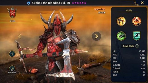 Grohak the Bloodied - HellHades - Raid Shadow Legends