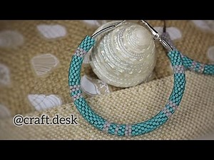 Beaded Hoop Earrings- Beginners Beading- Tubular Brick Stitch
