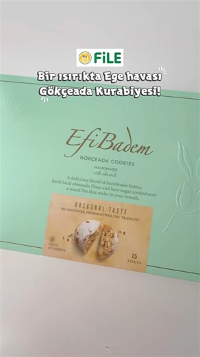 Efi Badem Gökçeada Kurabiyesi😍 #reklam #gökçeada #kurabiye #filemarket