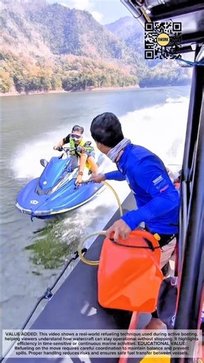 Refueling a Jet Ski While Moving on the Water #9work