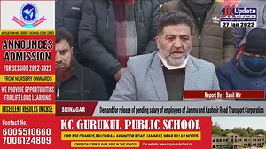 47K views · 2.9K reactions | Demand for release of pending salary of employees of Jammu and Kashmir Road Transport Corporation | Jkupdate News | Facebook
