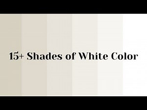 15+ Shades of White Color with Name