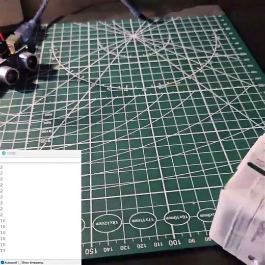 Ultrasonic sensor serial output