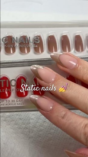 How to apply Static press on nails to last 💅 #staticnails